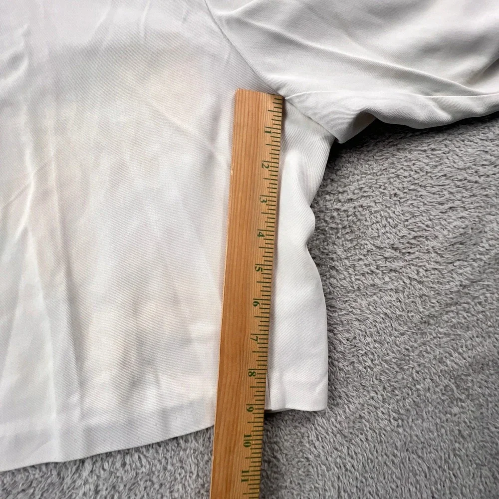 Tommy Bahama Silk Shorts Mens‎ 36 White Relax Flat Front Tropical Beach Casual